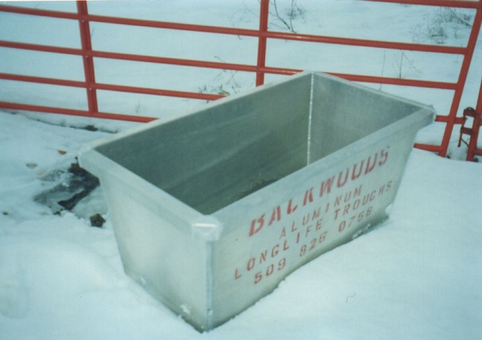 BACKWOODS water troughs